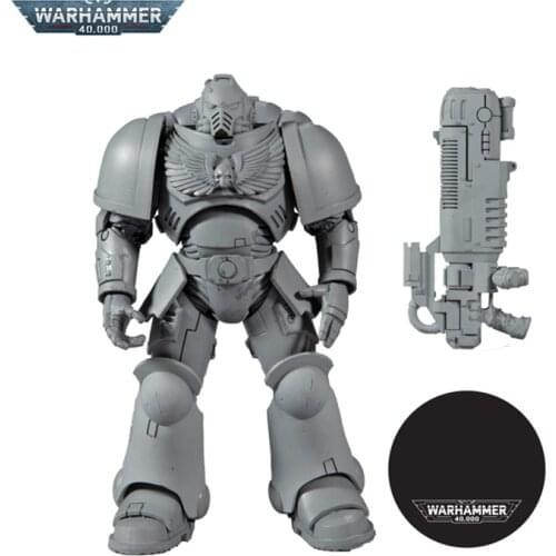 Original 7-inch Warhammer 40K Blood Angels Colorless Version Action Figure Model Doll Decoration Collection Toy Birthday Gift
