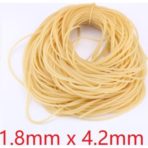 ID 1.8mm x 4.2mm OD Nature Latex Rubber Hoses Flexible Pipe High Resilient Elastic Surgical Medical Tube Soft Slingshot Catapult