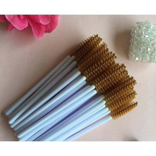 20000pcs Make-up Brushes Synthetic Fiber Disposable Mascara Brushes Mascara Applicators Mascara Brushes Make-up Brushes brown