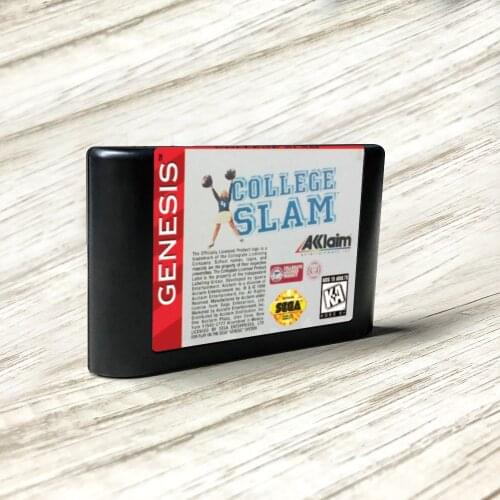 College Slam - USA Label Flashkit MD Card for Sega Genesis Megadrive Video Game Console