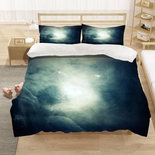 3D Starry Universe 3pcs Bedding Sets Full King Twin Queen King Size Bed Sheet Duvet Cover Set Pillowcase Without Comforter