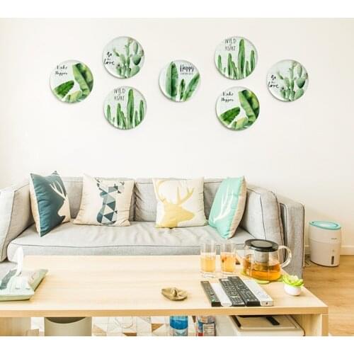 Wrought iron wall hanging plate crafts decoration bedroom living room dining room wall decoration