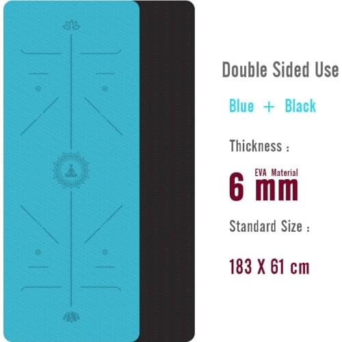 Yoga Mat With Position Line Fitness Gymnastics Mats Non-slip Beginner Sport Carpet Pads Women 6mm Mats Yoga Exercise Mat