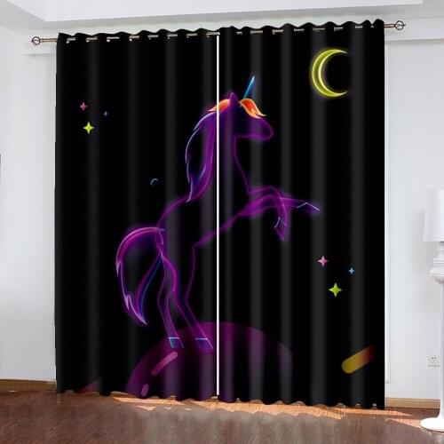 Beautiful Photo Fashion Customized 3D Curtains black blackout curtains Thickened blackout curtains