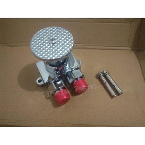 Toilet Pedal tap brass , foot tap self-closing laboratory hospital food factory washing basin,single cooling copper switch valve