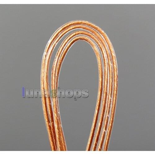 LN006016 5m OCC 24AWG 28*0.05mm PVC OD 0.85mm DIY Audio Headphone Earphone Audio Cable