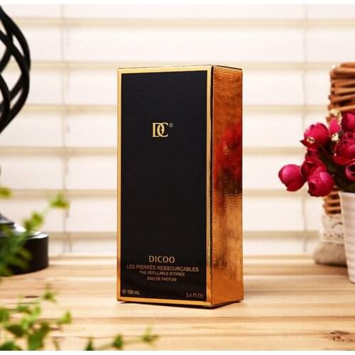 Matte Lamination Luxury black custom decorative paper printing perfume box ---DH10836