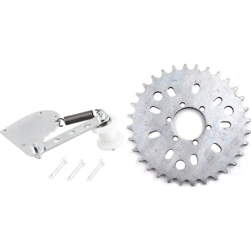 Pouvoir Silver Chain Tensioner 32T Sprocket For 49cc 50cc 66cc 80cc Motorized Bike
