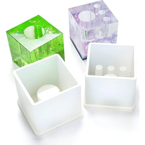 DIY Flower Plug Silicone Mold Aquatic Plant Glass Test Tube Flower Pot Abrasive Gypsum Concrete Crystal Epoxy Wholesale