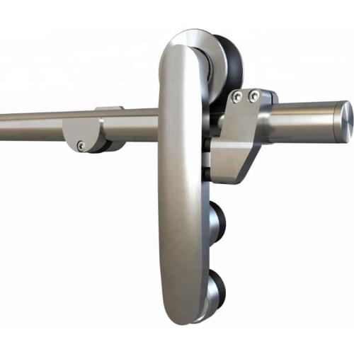 Stainless steel glass sliding barn door hardware