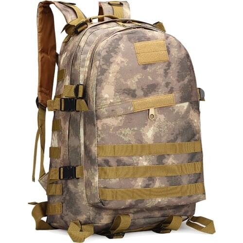 Military waterproof nylon portable backpack double shoulder rucksack 40L camouflage tactics commando outdoor sports punch bags