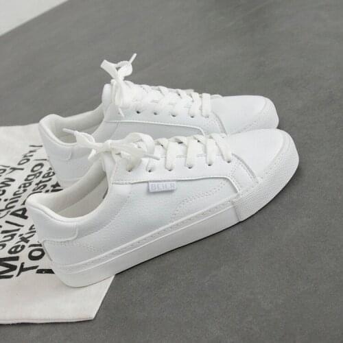 Little white shoes womens shoes 2020 new basic wild flat shoes students casual tide shoes