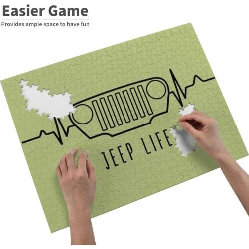 Life Black Jigsaw Puzzle Game Wooden Toys Assembling Picture Games Toys Life Its A Thing Off Road 4X4 Adventure Rubicon Travel