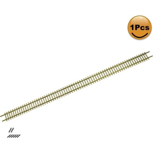 1pc Model Railway HO Scale 1/87 Tracks Flexible Rail 46cm with Rail Joiners Screws HP27HO