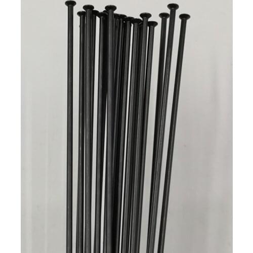 32 Pieces A Lot 304 Stainless Steel Material Straight Pull Mountain Bike Spokes Black Color Round Body Diameter 1.8mm Spokes