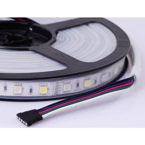 5M DC12V 60led/M 5050 RGBW RGBWW RGB+Warm White/Cool White Silicone Tube IP67 Waterproof LED Strip Light Free Shipping