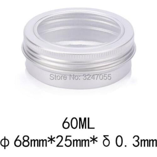 60ml/g 30pcs 50pcs 100pcs Aluminum Empty Facial Cream Jar, DIY Metal Tin Cosmetic Cream Jar,Empty Nail Art Decorations Continer