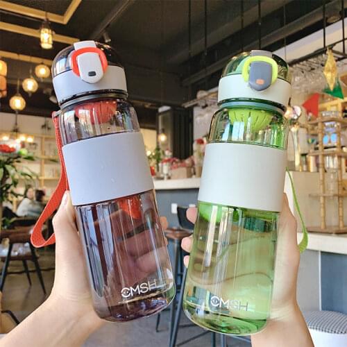 620ml Large Capacity Gym Water Bottles PP Plastic Travel Drinking Bottle School Durable BPA Free Tea Mug Outdoor Camping