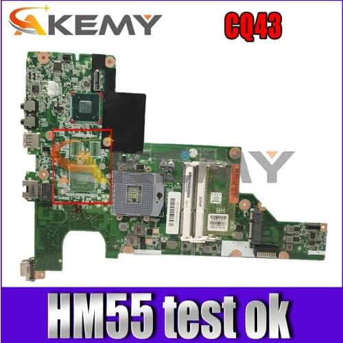 646175-001 646175-501 Laptop motherboard For HP Pavillion CQ43 Notebook Mainboard 01015NH00-388-G HM55