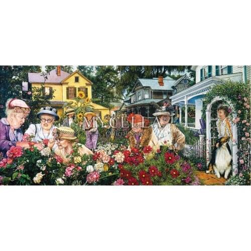 5D Diy Diamond Painting Ladies Garden Club Diamond Mosaic Cross Stitch Diamond Embroidery Mothers Day Christmas Gifts Pattern