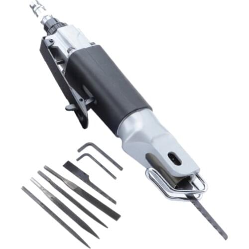 Free Shipping Strong Type Pneumatic Reciprocating File Saw Air Cutter 10mm Stroke Dual Purpose Metal Process With Six Blade