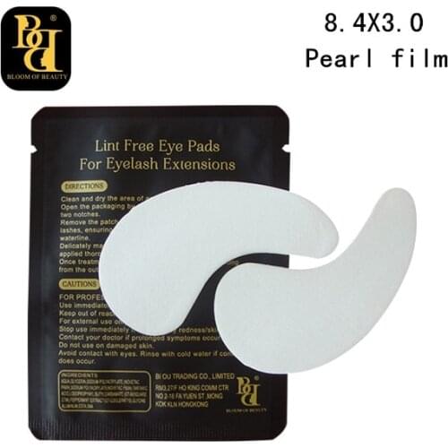 BB brand Ultra thin 8.4X3.0 lint free eye patch under eye patch for eyelash extensions 1000 pairs/lot