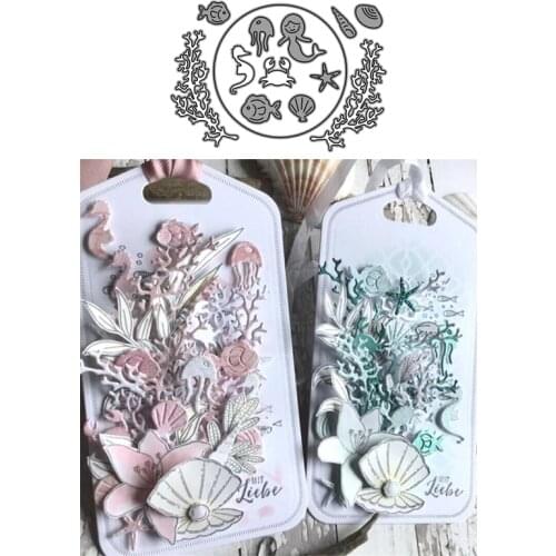 CH 2020 New Arrival Ocean World Stencil Metal Cutting Dies For Scrapbooking Practice Hands-on DIY Album Card Handmade Tools