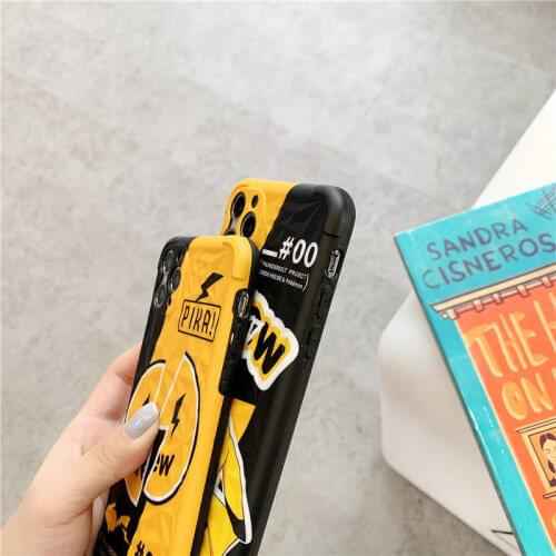TAKARA TOMY Pokemon Lightning Pokemon Phone Case for IPhone 6S/7/8P/X/XR/XS/XSMAX/11/12Pro/12min Phone Couple Case Cover