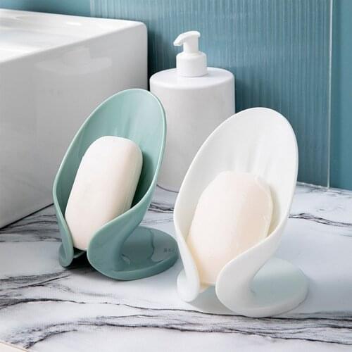 Leaf Shape Soap Holder Bathroom Drain Soap Box Bathroom Shower Soap Holder Soap Dish Bathroom Storage Soap Case Bathroom Gadgets