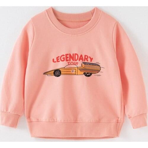Quality Kids Sweaters Hoodies Bebe Girls Fleeces Sweatshirts Children 100% Terry Cotton Casual T-shirt Cartoon Baby Girl Clothes