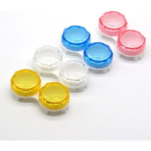 Colored Contact Lenses Case Beauty Pupil Storage Box Color Contact Lens Case for Eyes Contacts Travel Kit Holder Lens Container