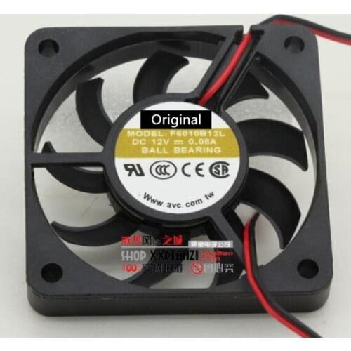 Original 100% working F6010B12L 6010 60mm 12V 0.08A quiet cooling fan 60*60*10mm