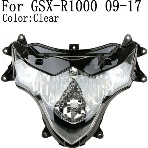 Motorcycle Front Headlight Lamp Assembly For Suzuki GSX-R1000 2009 2010 2011 2012 2013 2014 2015 2016 2017 Clear