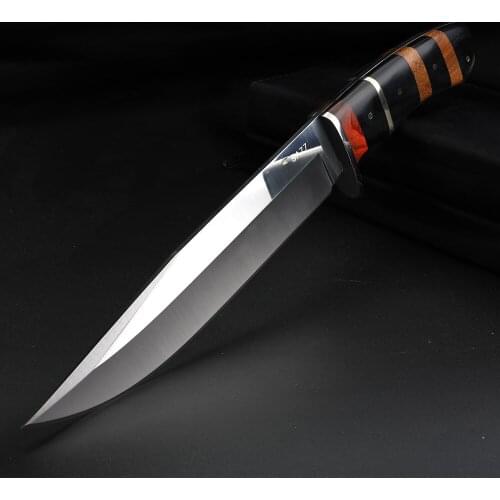 Outdoor Fixed Blade Knife Camping Portable Knives Wild Hunting Survival Knife Wooden Handle Stainless Steel Short Knives