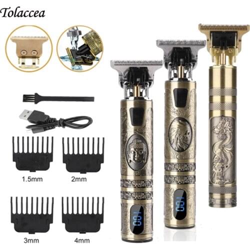 Professional Hair Clipper Electric hair trimmer Cordless Shaver Beard Trimmer 0mm Men Barber Hair Cutting Machine for men