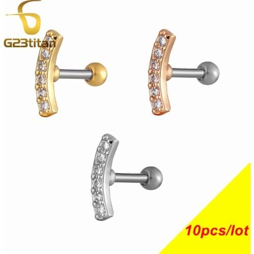 Unisex Ear Tragus Cartliage Piercings Orelha Cartilagem Conch Piercings Helix Rook Snug Earrings Geometric Body Pierce Jewelry