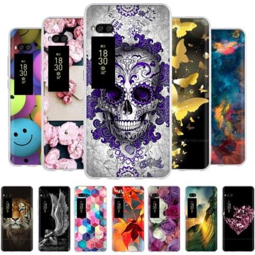 Silicone Case For Meizu Pro 7 Plus Case 5.7 inch Soft TPU Phone Case For Meizu Pro 7 5.2inch Back Cover clear cute cat flower