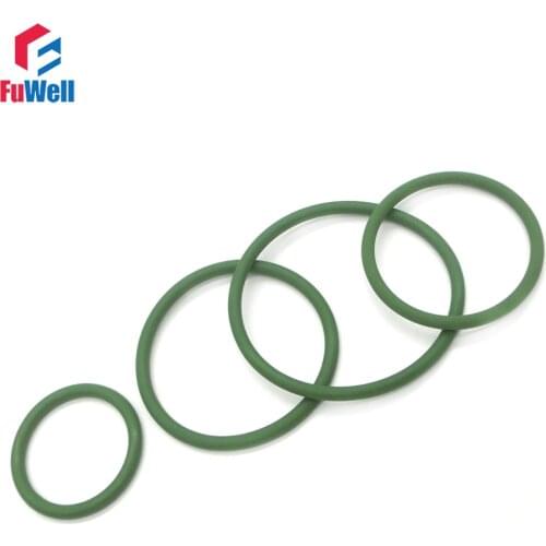 10pcs 1.9mm Thickness Green FKM O-ring Seals Gasket 46/47/48/49/50/52/54/55/58/60mm OD Fluorine Rubber O Rings Hole Sealings