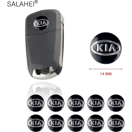10pcs Auto Accessories Stickers Car Remote Key Emblem Sticker For KIA Cerato Sportage R K2 K3 K5 Sorento Sportage R Rio Soul