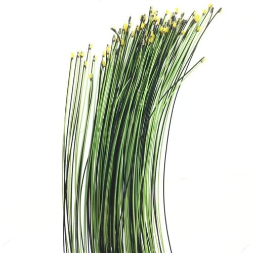 100pcs 0603 Warm White SMD 3v Model Train HO N OO Scale Pre-soldered Micro Litz Wired LED Leads Wires 30cm