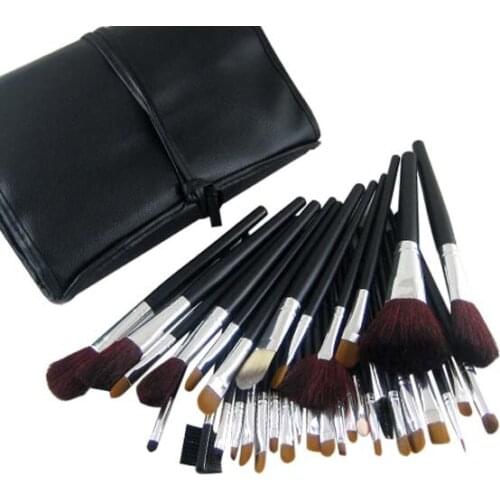 34 Pieces Comestic with Black Case Professional Makeup Accessories Brushes Tools Foundation Brush Sets & Kits High Quality