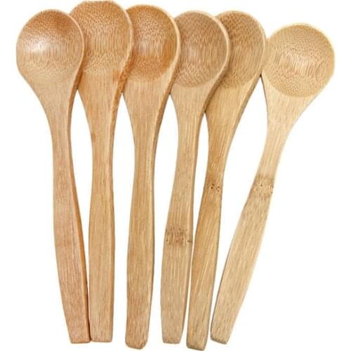 6 Pcs Set Bamboo Wooden Utensil Kitchen Cooking Tools Spatula Spoon Mixing New Dropship