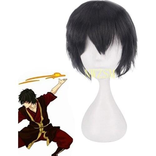 Avatar The Last Airbender Prince Zuko Cosplay Wig for for Halloween Party Heat Resistant Hair Costume Accessories