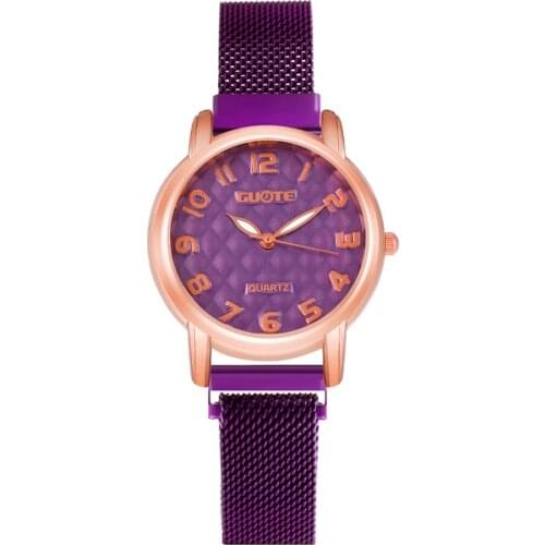 Women Watch Fashion Delicate Small Dial Digital Quartz Watches Reloj Mujer Casual Magnetic Mesh Strap Ladies Dress Clock Montre