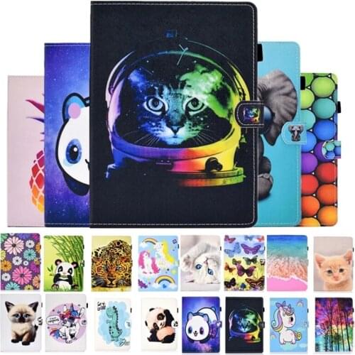 Funda For Amazon Fire HD 10 HD10 Plus Case 2021 11th Gen Cartoon Wallet Cover Coque For Amazon Fire HD 10 Tablet 2021 2017 2019