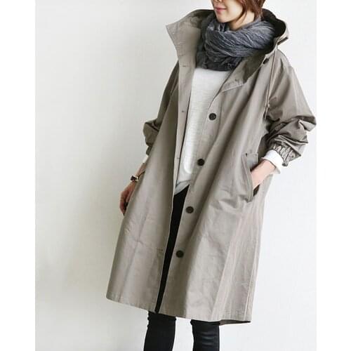 Long Coats Women Black Trench For Female 2019 Autumn Winter Outwear Coats Cardigan Fashion Womens Clothing Femme Lady Trench