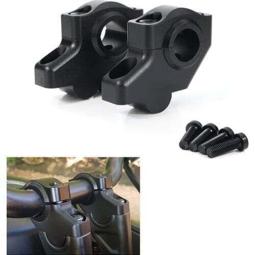 For Yamaha TDM 850 FZ1 FZ8-N FZ16 Fazer MT-25 MT-15 XJ 6 XJR 1200 22mm 7/8" Offset Handlebar Risers Handle Raised Extend Back