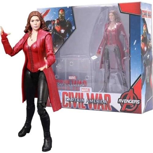 Marvel Scarlet Witch Action Figure Disney Avengers X-Men Series BJD Collection Toys