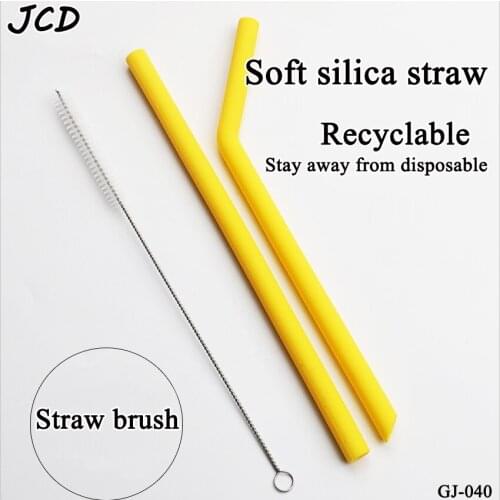 JCD 1pcs Baby Bottle Drinking Soup Soft Straw Fitting Child Universal Large Caliber Pearl Milk Tea Silicone Recyclable