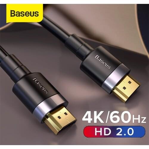Baseus HDMI-compatible 4K HD 2.0 Cable Cord for PS4 TV Monitor 4K Splitter Switch Box Extender 60Hz Video Cabo Cable 4K HD